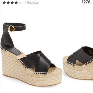 New Tory Burch 
Selby Crisscross Wedge Espadrilles